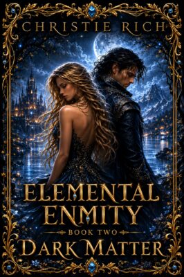 Woman and Man turn away from each other in a fae land.